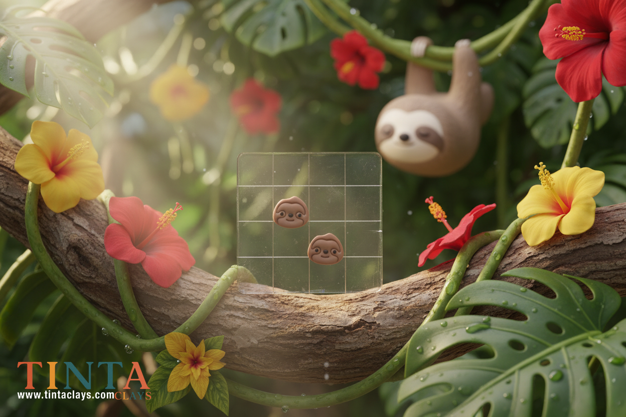 Sloth Stud | Animal Collection | Polymer Clay Earring