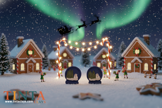 Winter Snow Globe | Christmas Special | Polymer Clay Earring