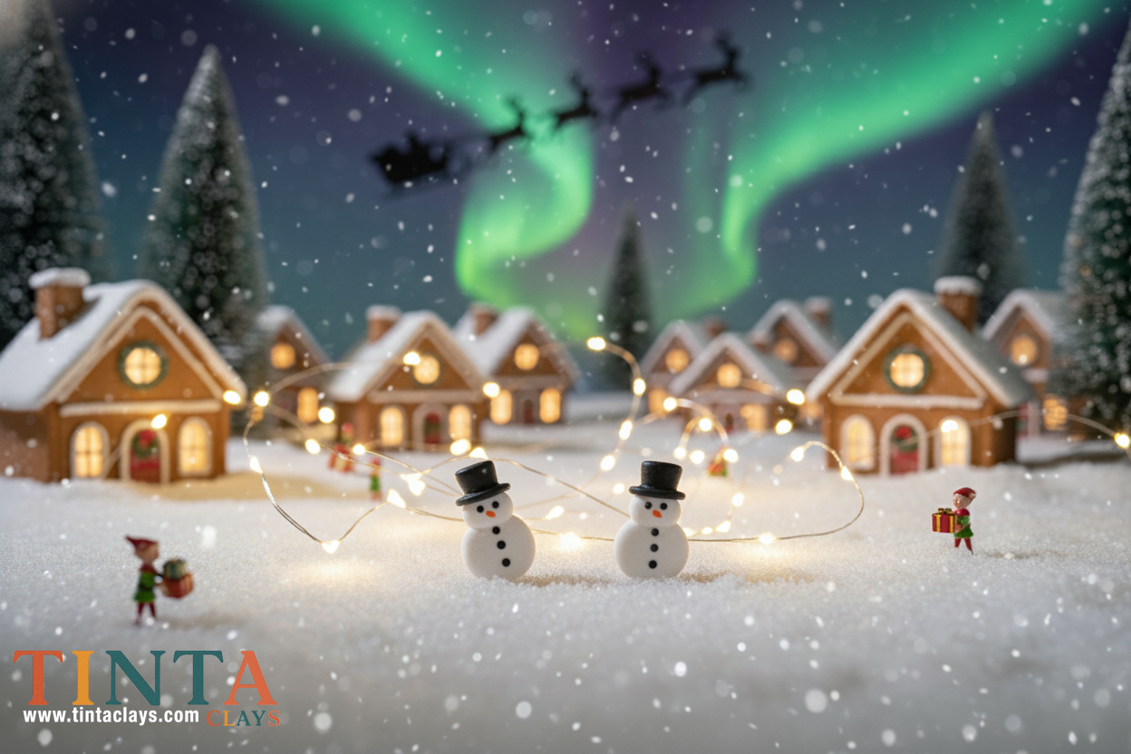 Snowman With Hat | Christmas Special | Polymer Clay Earring