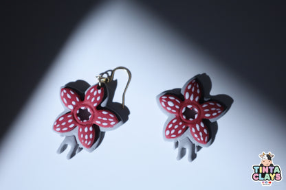 Handmade Shadow Creature Earrings | Horror-Inspired Polymer Clay Earrings | Spooky Monster Jewelry