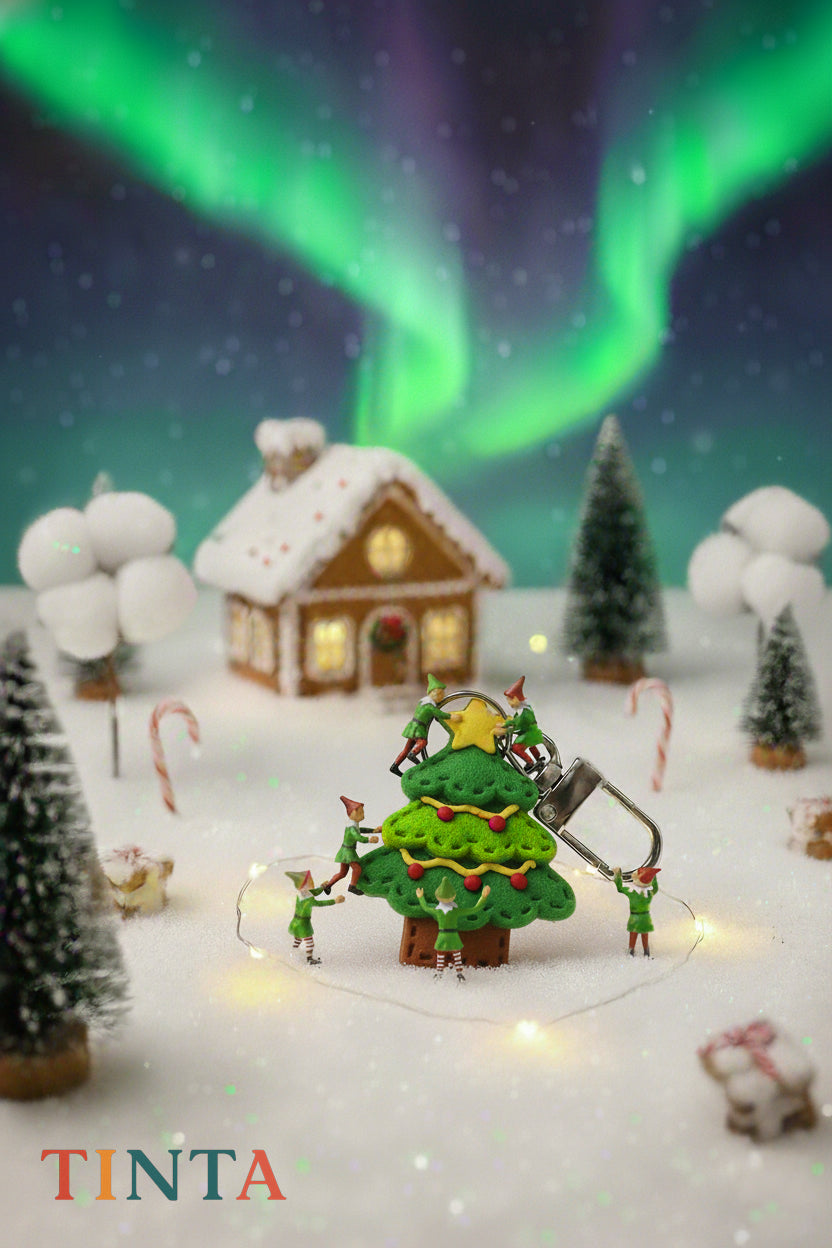 Christmas Tree Keychain | Christmas Bag Charm