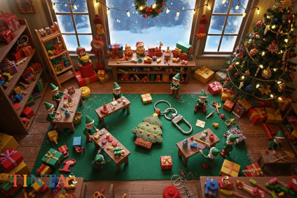 Christmas Tree Keychain | Christmas Bag Charm