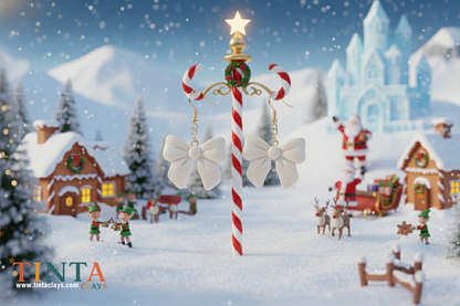 Sparkly Bow | Christmas Special | Polymer Clay Earring