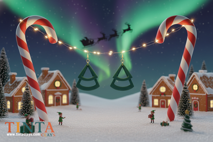 Minimalist Christmas Tree | Christmas Special | Polymer Clay Earring