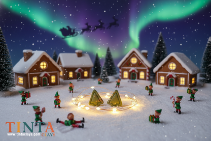 Xmas Outline Tree | Christmas Special | Polymer Clay Earring