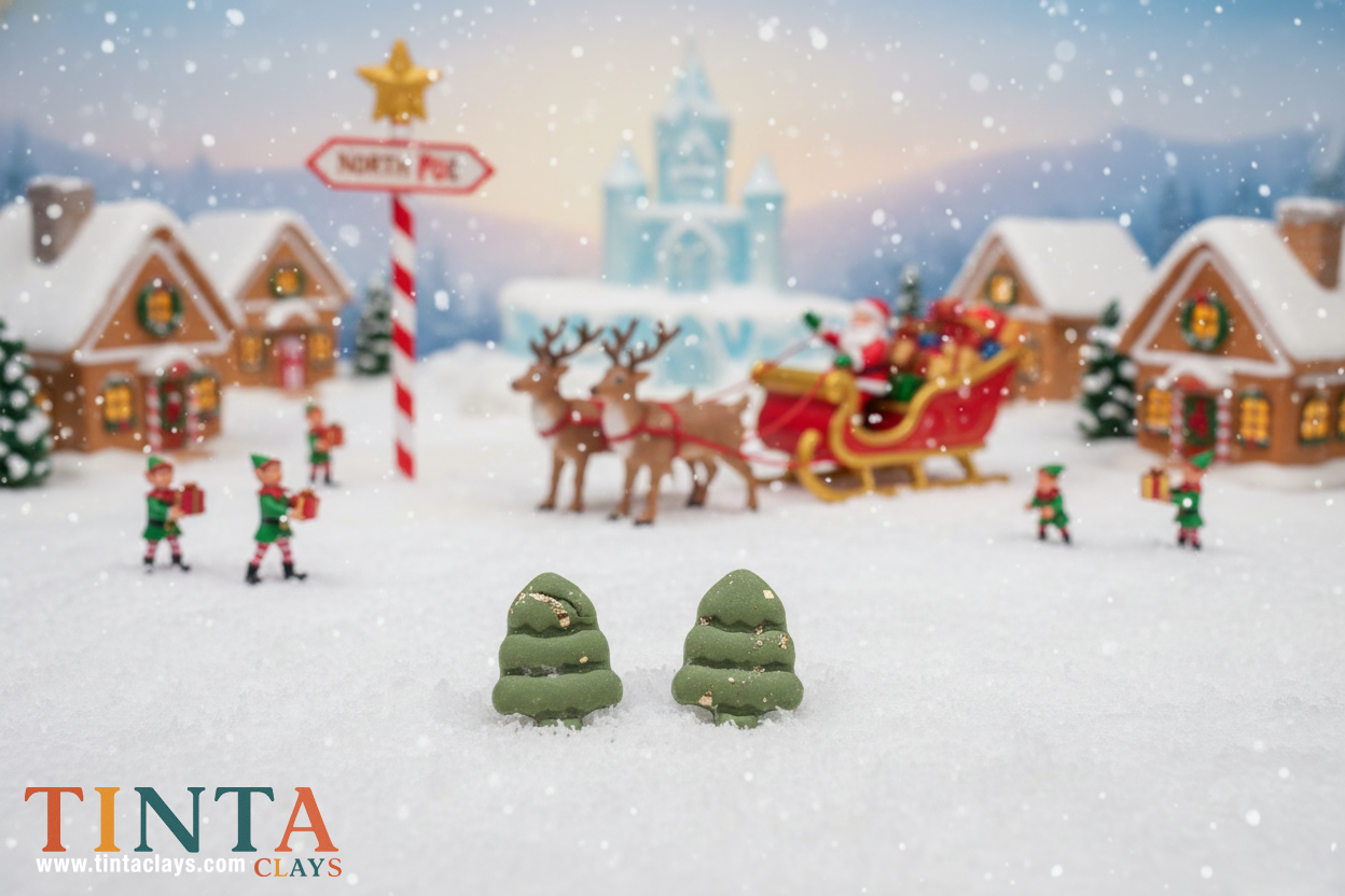 Xmas line Tree | Christmas Special | Polymer Clay Earring